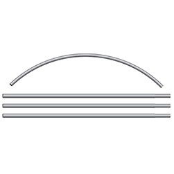 VIZI™ Traditional & 3D Swooper 4-Piece Pole Hardware Set