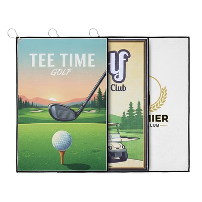 16" x 24" Waffle Texture Sublimated Golf Towel