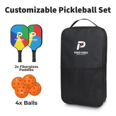 Customizable Fiberglass Pickleball Set