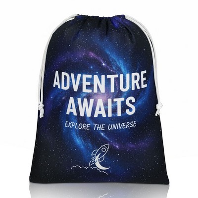 Full Color Polyester Drawstring Bag