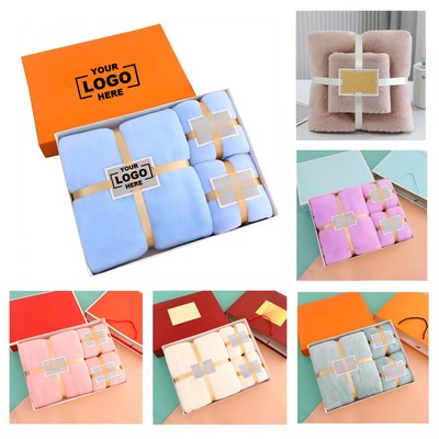 Bulk Custom Imprinted Luxury 3-Piece Towel Box