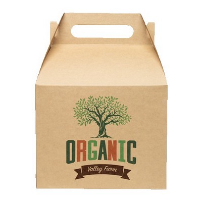 Full Color Gable Carry Out Box (10" x 7" x 8")