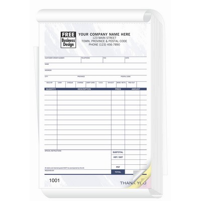 Sales Books - Multi-Purpose, Large (4 Part)