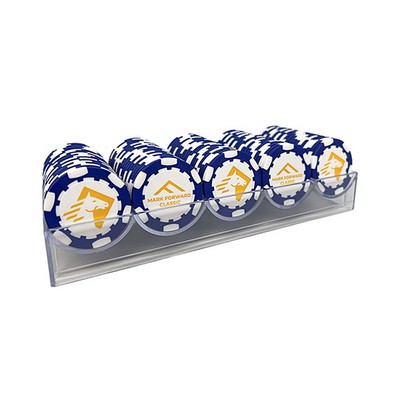 Poker Chip Ball Markers in Case (6 Stripe)