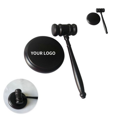 Wooden Judge Gavel Block Ceremony Meeting Tool