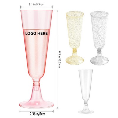 5oz Unbreakable Plastic Champagne Glasses