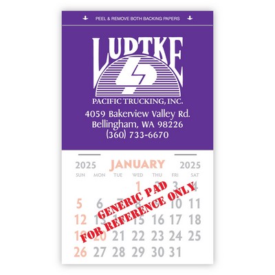 Kwik-Stik Grande Smooth Vinyl Calendar