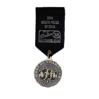 Custom Medallion Holding Drape Ribbon (2"x3")