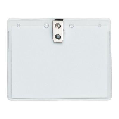 Badge Holder w/Clip (3"x4" Horizontal)