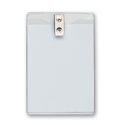 Badge Holder w/Clip (3"x4" Vertical)