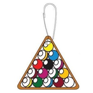 Pool Ball Rack Zipper Pull