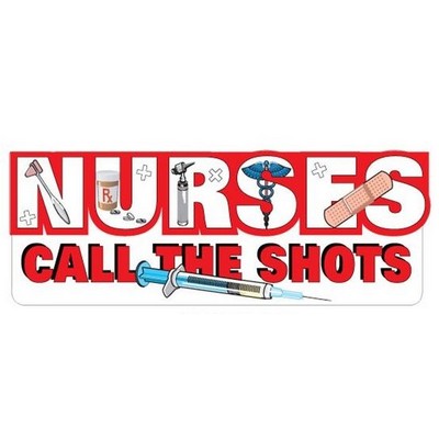 Nursing Slogan Promotional Magnet w/ Strip Magnet (4 Square Inch)