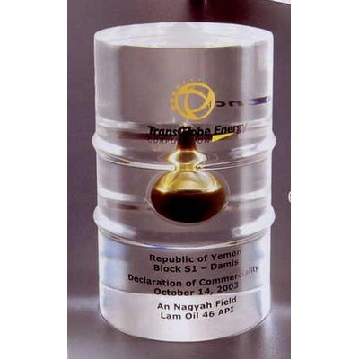 2"x3" Acrylic Small Barrel Replica Award