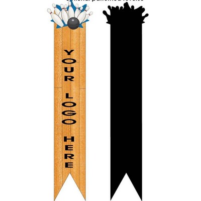 Bowling Strike Bookmark w/ Black Back