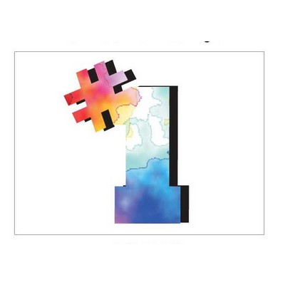 #1 Metal Photo Magnet (2 1/2 x3 1/2")