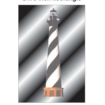 Lighthouse Rectangle Metal Photo Magnet (2"x3")