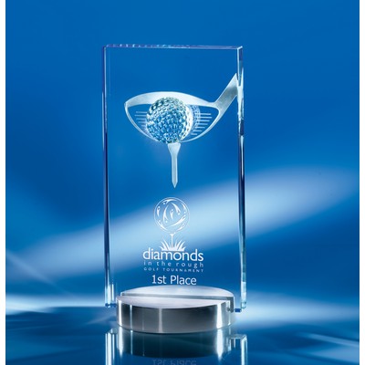Tee Off Crystal Golf Award