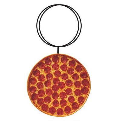 Pizza Executive Key Chain w/Mirrored Back (8 Square Inch)