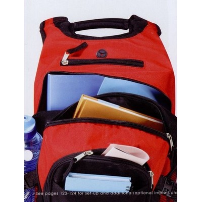 Pilot Laptop Backpack (Red/Black)