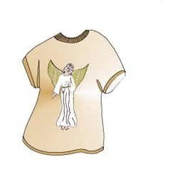 Angel T-Shirt Mighty Mini Magnet