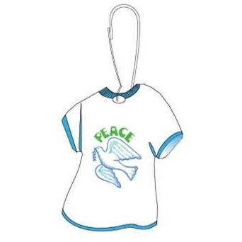 Peace Dove T-Shirt Zipper Pull