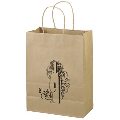 Eco Jenny - Kraft-Brown Shopper - Flexo Ink Print (10" x 5" x 13")