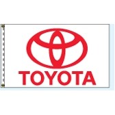 Authorized Dealer Free Flying Drape Flags (Toyota®) (2.5' x 3.5')