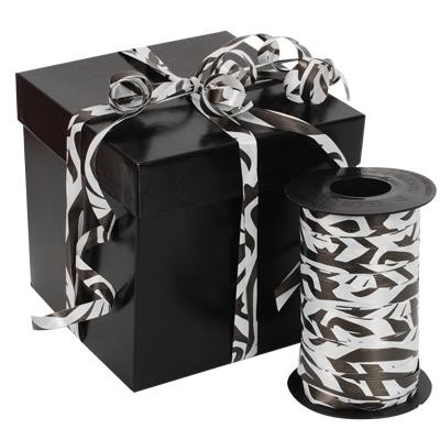 Zebra Curling Ribbon (3/8"- 250 Yard)