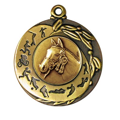 Stock Sport Silhouettes 2" Medal- Horse