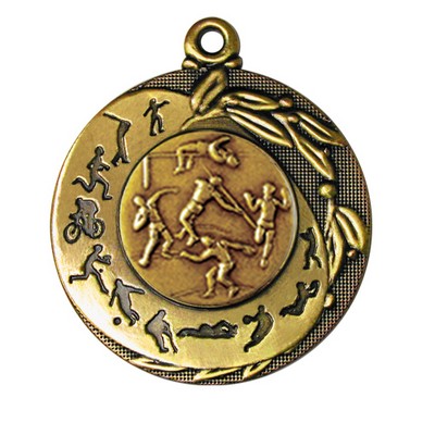 Stock Sport Silhouettes 2" Medal- Track & Field Male
