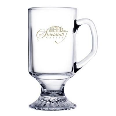 10 oz Glass Irish Coffee Mug (Deep Etch)