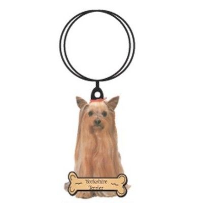 Yorkshire Terrier Keychain w/Mirrored Back (10 Square Inch)