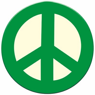 Peace Sign Promotional Magnet w/ Strip Magnet (10")