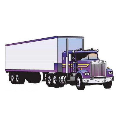 Diesel Truck Promotional Magnet w/ Strip Magnet (10 Square Inch)