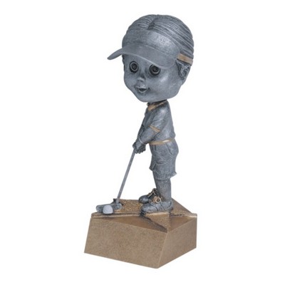 Female Golf Bobble Head