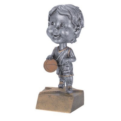 Resin Male Basketball Bobble Head