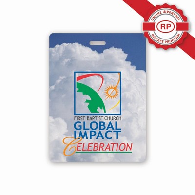 Full Color 50 Mil Name Badge (3"X4") Rectangle - No personalization included