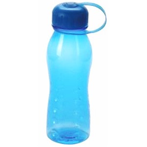 Translucent Blue Polycarbonate Water Bottle w/ Wide Mouth