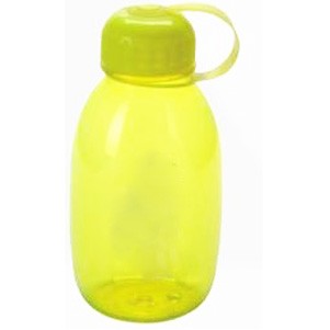 Translucent Yellow Wide Mouth Polycarbonate Water Bottle