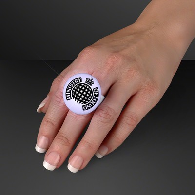 LED White Flash Glow Ring - PRINTED