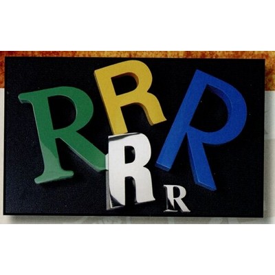 Reverse Channel Fabricated Stainless Finish 19" Letters w/ 1" Depth