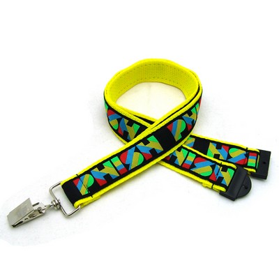 1" Woven Lanyard w/ Sew on Breakaway