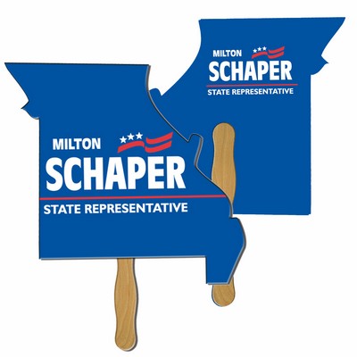 Missouri State Hand Fan Full Color (2 Sides)
