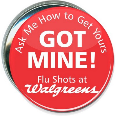 Business - Flu Shots at Walgreens - 3'' Round Button