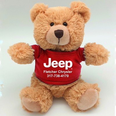 Colorful Cuties 8" Sitting Bear - Honey Brown