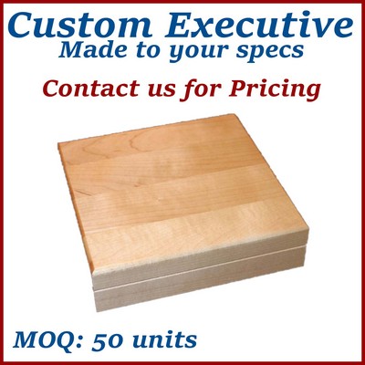 Custom Maple Presentation Case / Custom Wooden Box with clear lacquer - Made to Order
