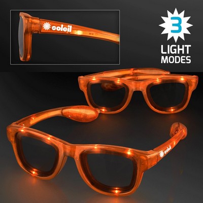 Flashing Orange Sunglasses - PRINTED