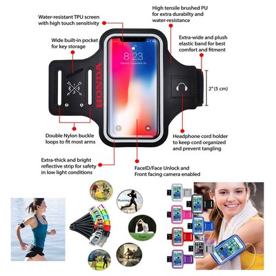 iBank ® Running Sport Armband compatible with iPhone 17/16/15/14 Pro Max Air