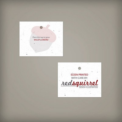 Double-Sided 2.5 x 2" Seed Paper Tags