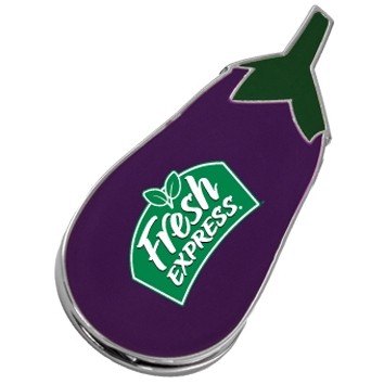 Eggplant Metal Clip w/Magnet